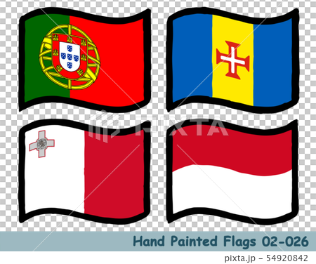 Hand Drawn Flag Icon Flag Of Portugal Flag Of Stock