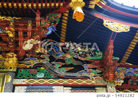 7月　熊谷72国宝妻沼聖天山奥殿・歓喜院聖天堂・鳳凰の彫刻 54921282