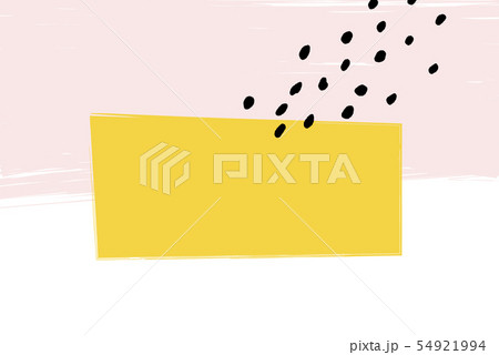 background:ピンクと黄色の可愛い背景のイラスト素材 [54921994] - PIXTA