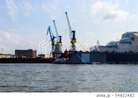 view of the Hamburg port 54922482