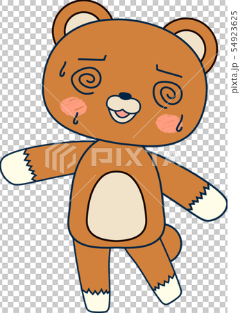 かわいい　クマ　マスコット　表情　ポーズ　イラスト 54923625