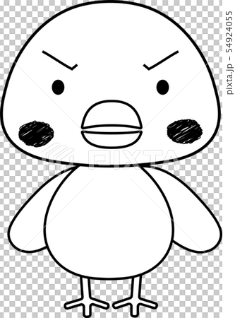 かわいい ひよこ にわとり マスコット 表情 ポーズ イラストのイラスト素材