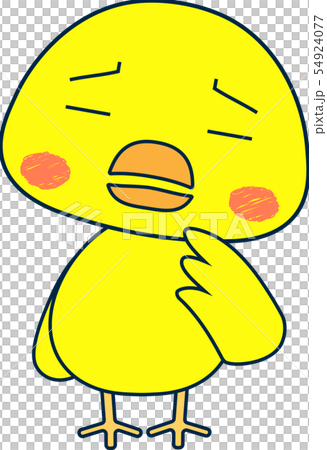 かわいい ひよこ にわとり マスコット 表情 ポーズ イラストのイラスト素材