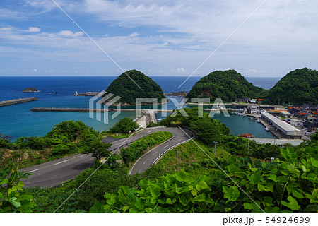 兵庫県 新温泉町 七坂八峠入り口の景色（2019年7月） 54924699