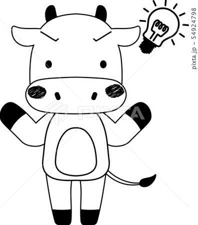 かわいい 牛 肉牛 家畜 マスコット 表情 ポーズ イラスト かわいい 牛 肉牛 家畜 マスコット 表情 ポーズ イラスト 54924798