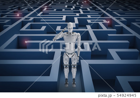 robot in maze 54924945