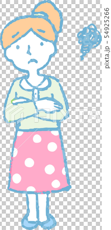 ポニーテール 女性 手描き 母親 ファッション 感情表現 ポーズ イラスト ポニーテール 女性 手描き 母親 ファッション 感情表現 ポーズ イラスト 54925266