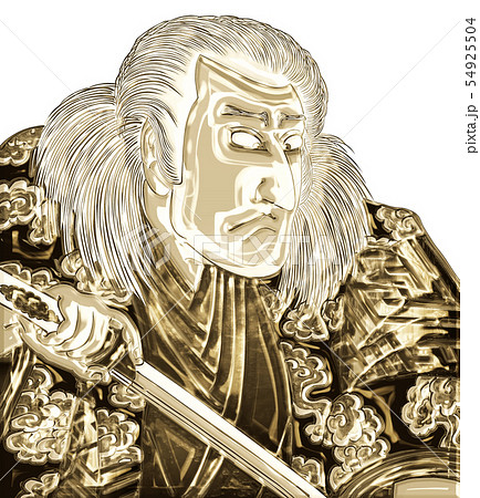 浮世絵　歌舞伎役者　その14　金バージョン 54925504