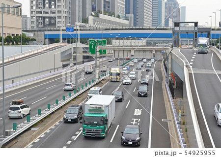 お台場　首都高速　臨海副都心料金所出入口 54925955