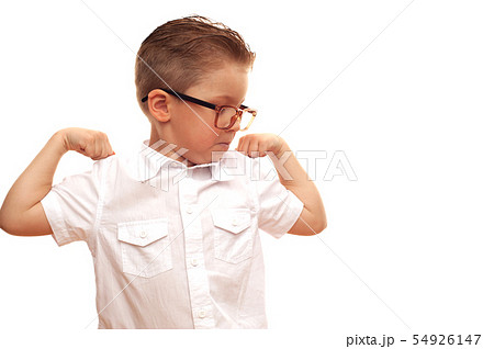 Positive little boy an elementary school student 54926147
