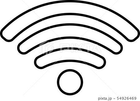 Wi-Fi アイコン アンテナ インターネット ウェブ イラスト Wi-Fi アイコン アンテナ インターネット ウェブ イラスト 54926469