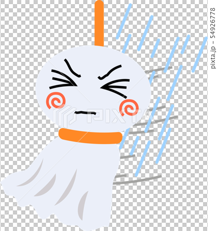 6月　梅雨　イラスト　てるてる坊主　人形 54926778