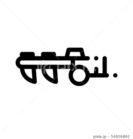 Agricultural Cultivator Vector Thin Line Icon Agricultural Cultivator Vector Thin Line Icon 54926892