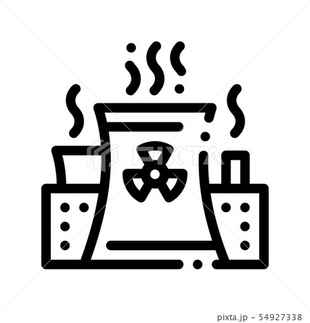 Generating Atomic Plant Vector Thin Line Icon 54927338