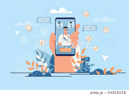 Informational Banner Call Doctor Application.  54928558