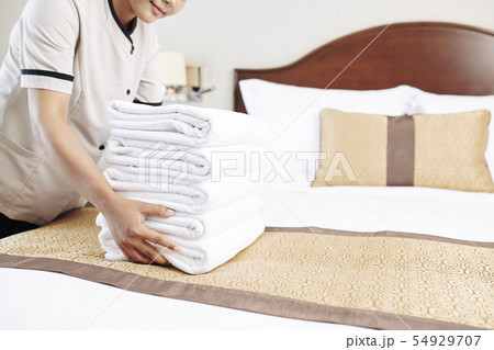 Maid working at the hotel 54929707