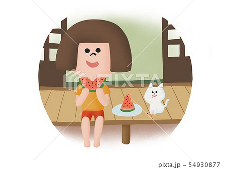 夏の縁側 54930877