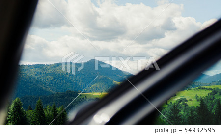 Car for traveling with a mountain road Car for traveling with a mountain road 54932595
