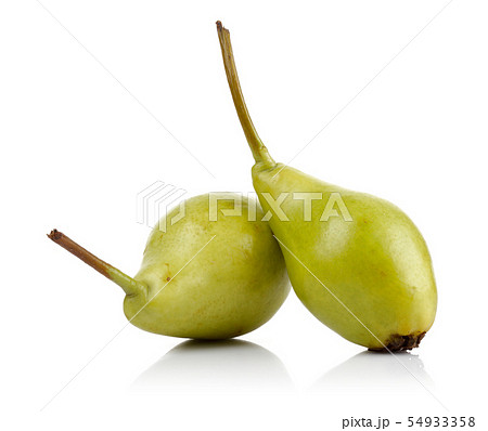Fresh pear fruits isolated on white 54933358