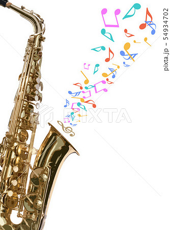 Saxophone Concert Pop Background Stock Illustration
