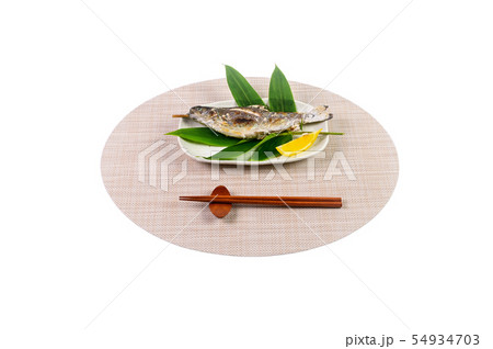 ニジマスの塩焼き ニジマスの塩焼き 54934703