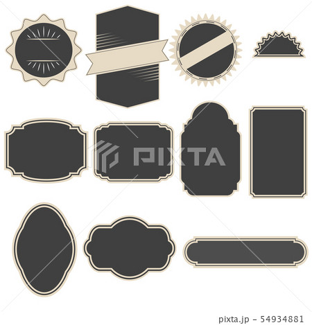 Set of vintage frames for emblems, labels. 54934881