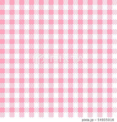 ギンガムチェック ピンク シームレスパターン のイラスト素材
