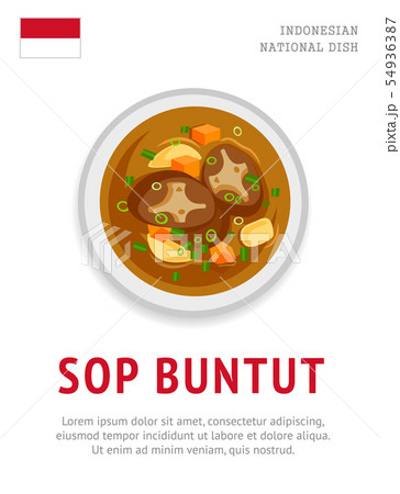 Sop buntut. National indonesian dish. Sop buntut. National indonesian dish. 54936387
