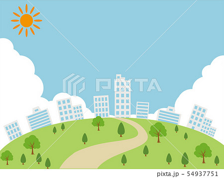 ビルの街並み イラストのイラスト素材