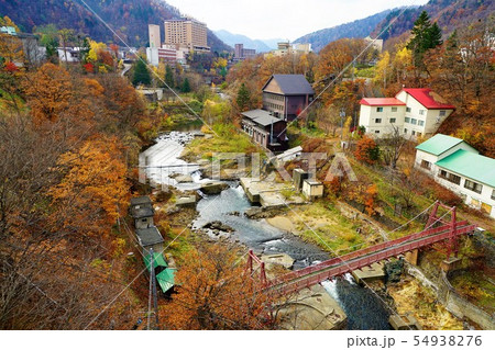 札幌市定山渓温泉の紅葉 54938276