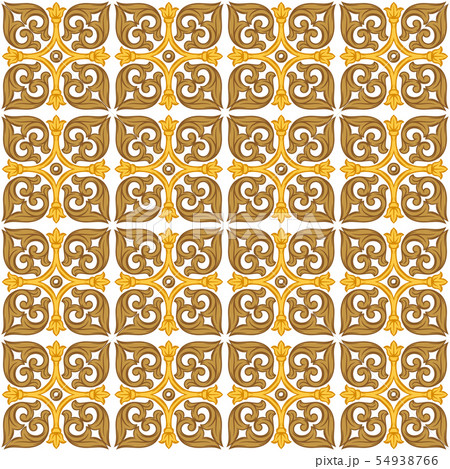 Italian ceramic tile pattern. Ethnic folk ornament. 54938766