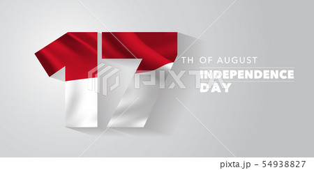 Indonesia happy independence day greeting card, 54938827