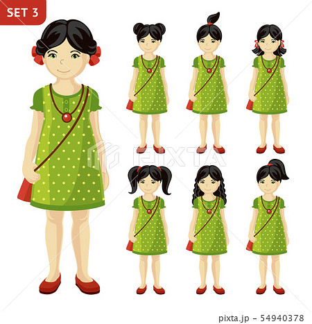 Collection of cute little girls. Collection of cute little girls. 54940378