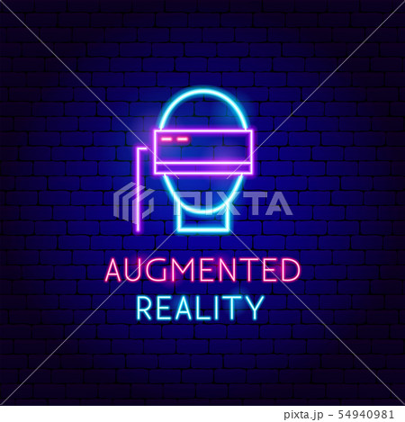 Augmented Reality Neon Label 54940981