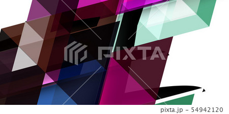 Abstract triangle pattern, colorful backdrop. Presentation template. Modern textured shape. Trendy 54942120