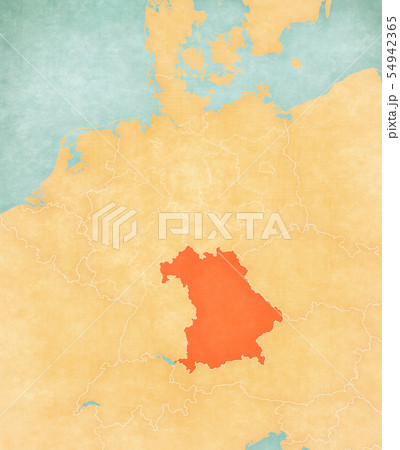 Map of Germany - Bavaria 54942365