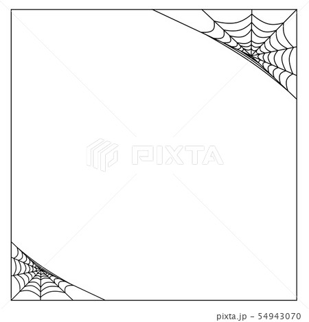 Vector spider web corner on a white background. Vector spider web corner on a white background. 54943070