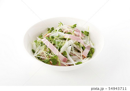 豚ロースハムとかいわれのサラダ 54943711