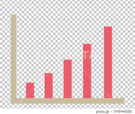 Icon Line Up Bar Chart Stock Chart - Stock Illustration [54944088] - PIXTA
