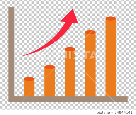 Icon Line Up Bar Chart Stock Chart - Stock Illustration [54944141] - PIXTA