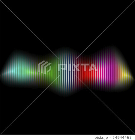 Sound Wave Colored Equalizer. Audio Digital technology, Pulse Musical Icon, Colorful Light Neon Sound Wave Colored Equalizer. Audio Digital technology, Pulse Musical Icon, Colorful Light Neon 54944465