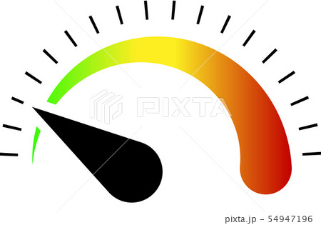 スピードメーター　速度計　計量　計測　イラスト 54947196