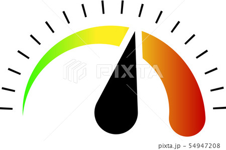 スピードメーター　速度計　計量　計測　イラスト 54947208