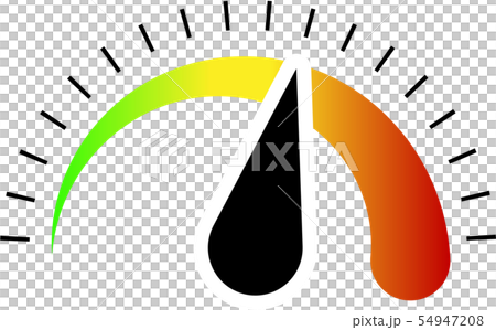 スピードメーター　速度計　計量　計測　イラスト 54947208
