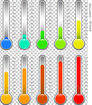 温度計 計り 計測器 体温計 摂氏 イラストのイラスト素材