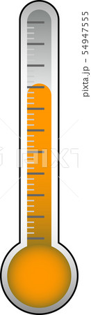 温度計　計り　計測器　体温計　摂氏　イラスト 54947555