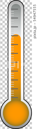 温度計　計り　計測器　体温計　摂氏　イラスト 54947555