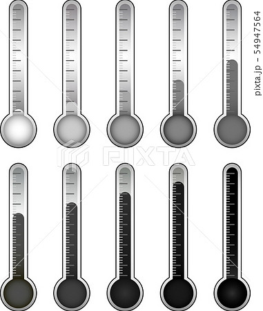 温度計 計り 計測器 体温計 摂氏 イラストのイラスト素材