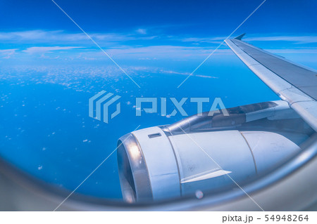 aerial view from the plane window aerial view from the plane window 54948264