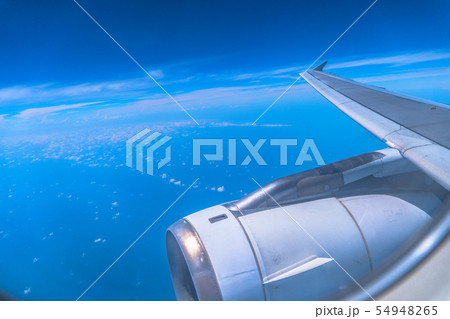 aerial view from the plane window aerial view from the plane window 54948265
